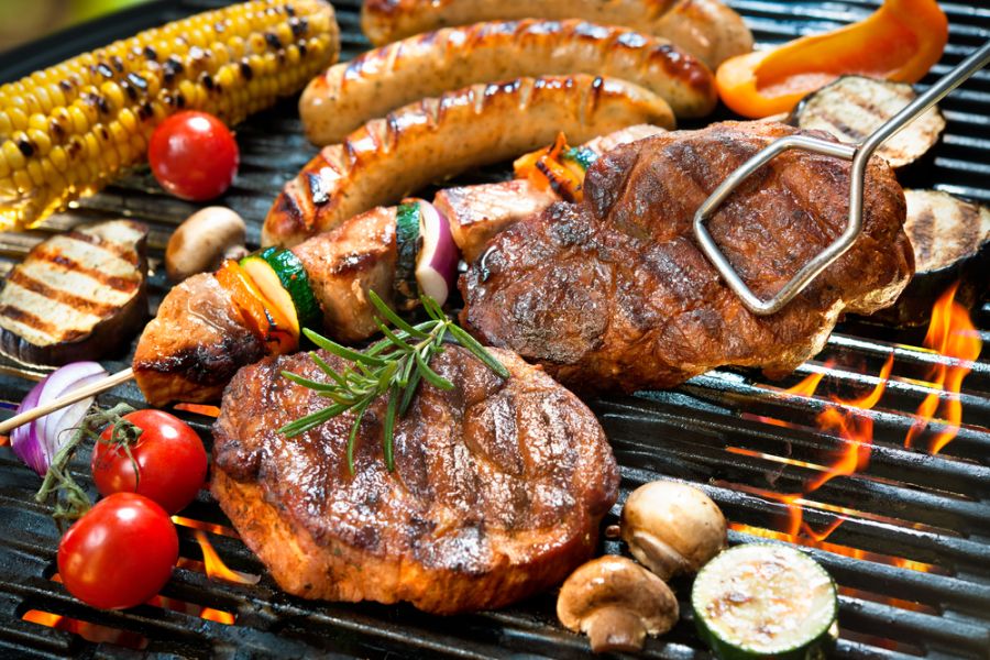 Groenten op de bbq